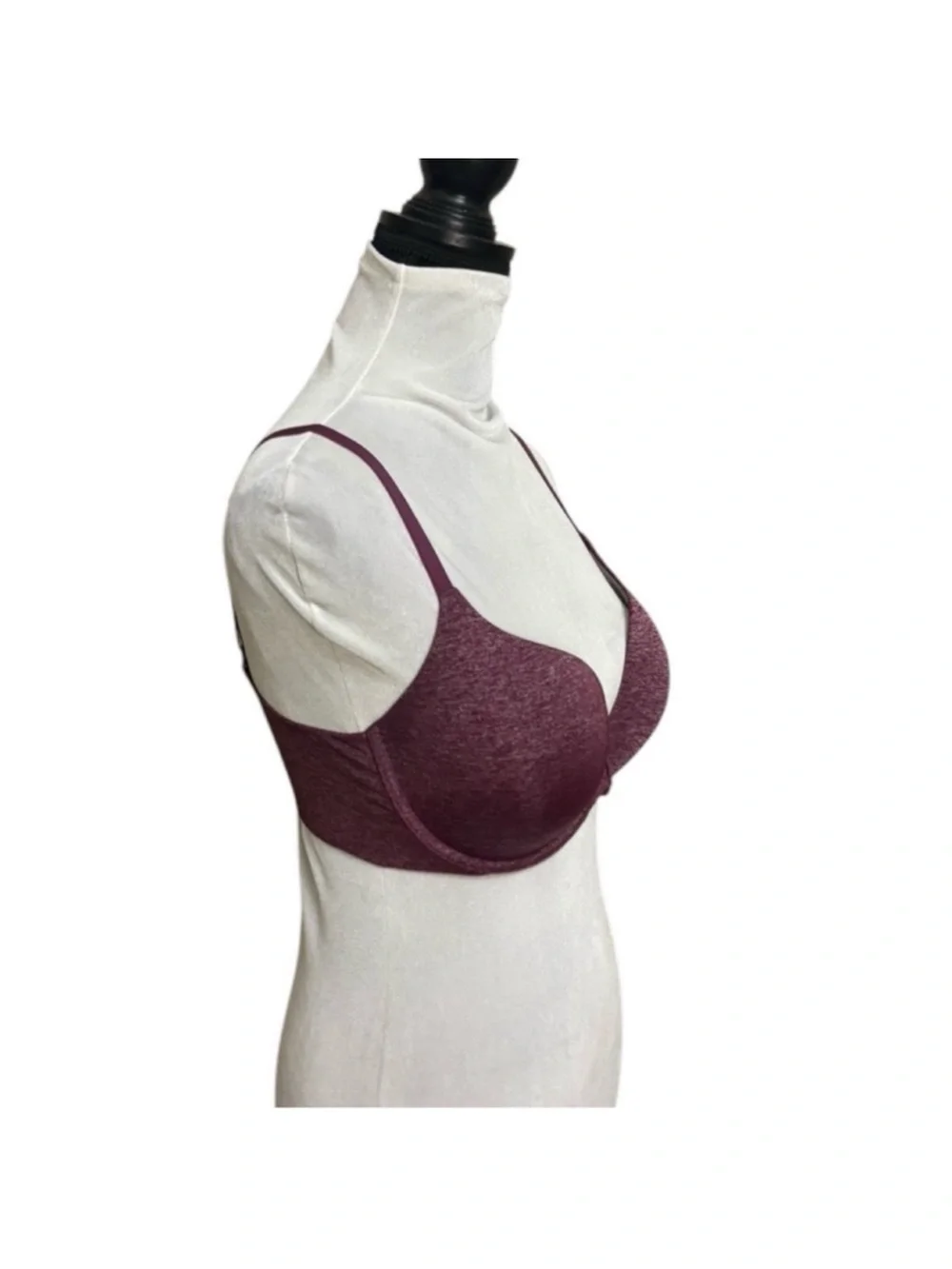 Victoria's Secret Burgundy Wine Padded Perfect Coverage underwire bra 34DD - Picture 9 of 13